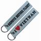 Remove Before Flight Embroidered Keychains With Eyelet Ring