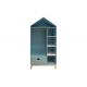 MDF BSCI House Shape Storage Armoire With Shelves And Drawers