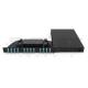 1U 19'' Rotating Rack Mount Fiber Patch Panel With 48 LC QX Adapters And OM3 1m Pigtail