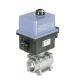 Burket  Pneumatic Rotary Actuator Electric 8804  2/2 Way with chinese brand Ball Valve