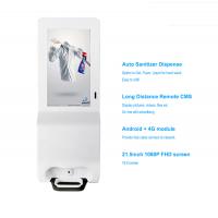 Hand Sanitizer Media Displays Public Sensor Sanitizer Dispenser LCD Digital Signage