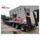 3 Line 6 Axles Hydraulic Low Bed Trailer For Heavy Machinery Transporting