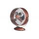 10 Inch Retro Metal Fan With Carry Handle 90 Degrees Tilted High Velocity