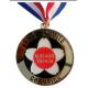 Running Custom Sports Medals Ribbon Type Blank Zinc Alloy 3D Gold Metal Award