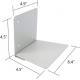 Rectangle Floating Bookshelf with Mounting Hardware 1mm Thickness Steel Construction