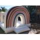Adults Kids PVC Inflatable White Wedding Bouncy Castle Rainbow Bounce House