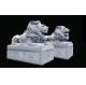 European style granite lion head sculpture