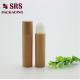 RPP-30ml plastic bottle with plastic ball and plastic cap printed wooden customized roll on bottle