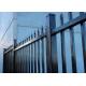 Spear Top Steel Tubular Fencing , 2100mm Height Two Rail Fencing