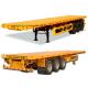 40ft Tri-axle Flatbed Container Carrier Truck Semi Trailer 45 Ton 60 Ton