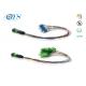 Fiber Optic Ribbon Cable 24 Fiber SM MPO To LC Breakout Jumper MPO/MTP 0.9mm
