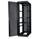 High Durability 19 Server Rack Cabinet , Black Network Server Cabinet