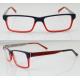 Fashion Women Acetate Optical Frames, Red & Black Handmade Acetate Glasses Frames