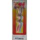 Wave Shaped Twisted Birthday Candles , Slim Long Birthday Cake Candles