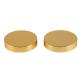 89mm Shiny Gold Aluminium Cap With PE Liner For Food And Persona Care