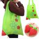 Ecological Drawstring Tote Bags Cute Strawberry Portable For Super Market