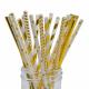 Disposable Compostable  Baby Shower Paper Straws Earth Friendly No Polluting