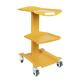 Beauty Salon Three Layer Cart Dental Clinic Hospital Mobile Trolley Custom Design Accept Yellow Color Dental Mobile Cart