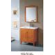 Light brown wood bathroom vanity cabinets , waterproof bathroom basin cabinets