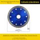 Circular Blue 5 Inch Diamond Cutting Disc Metal Sintered