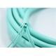 2mm LSZH Aqua Fiber Optic Cable OM3 8F Multimode Fiber Breakout Cable