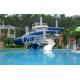 Large Outdoor Commercial Grade Fiberglass Water Slides Swimming Pool for Kids and Adults