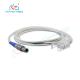 6 Pin Mindray Spo2 Extension Cable 2.4m Cable Length For Patient Monitor