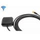 High Gain 25dbi GSM Universal Vehicle Gps Antenna Black Color With Sma Connector