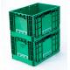 Solid EU Plastic Turnover Box Heavy-Duty Collapsible Vegetable Crate for Storage