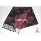 Machine Printed Woven Silk Scarf Floral 120g For Woman