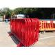PVC Coated Crowd Control Barriers Inner Pipe 18 MM OD With Bridge Feet