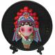 Chinese Gift Home Adornment Circular Characters Clay Sculpture
