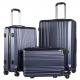 ABS Waterproof Travel Luggage Hardside Trolley Suitcase Double Zipper TSA Lock 4 Spinner Wheels