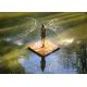 Outdoor Decoration Ballet Bronze Water Fountain 180cm Height
