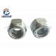 Industry Hex Nylon Insert Lock Nuts Zinc Plated 4.8 Grade With Carbon Steel Material