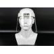 High Definition Anti Fog Full Face Plastic Transparent Face Shield / Protective Face Shield Custom Logo