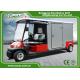 Red 2 Seater 48v Electric Ambulance Vehicle For Park 1 Year Warranty