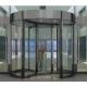 550 W Motor Automatic Revolving Door With 3 Wings And Bronze Material