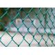 Green Vinyl Coated Chain Link Fence Knuckle Or Twisted Selvage