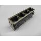1 X 4 Port RJ45 Multiple Port Connectors Integrated Magnetics 100 Base-Tx