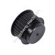 Black Aluminum Timing Belt Pulley Black Cast Iron Timing Wheel