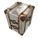 Small Decorative Aluminum Storage Trunks With Drawers and Rattan