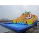 Children Amazing Durable Largest Inflatable Water Slide With Pool