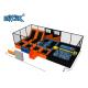 Adult Commercial Rectangle Jump Trampoline Park Equipment With Foam Pit