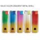 Europe Standard Refillable Disposable Metal Gold Electronic Gas Lighter for Cigarette