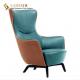 Modern Style Comfortable Living Room Chairs Leather Pu Armchair 86cm Length