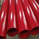 Plastic Coated Steel Pipe Hot Dip Galvanized Steel Pipe Red Fire Steel Pipe With Rolled Groove Or Threading End