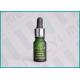 Green Frosted 10ml Glass Dropper Bottles With Shiny Silver Aluminum Dropper