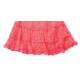Children Polyester Spandex Rose Red Lace Short Skirt