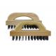 Rectangular Shaped Butcher Block Brush with Flat Steel Wire for Heavy Duty Cleaning